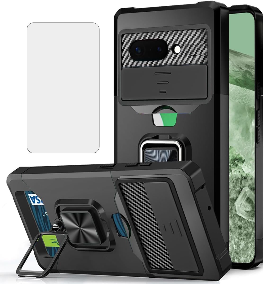 Amazon.co.jp: NKECXKJ Google Pixel 9a 用ケース + 强化 ガラス